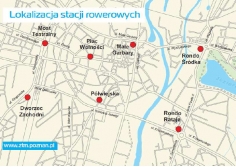 Poznan rower miejski lokalizacja