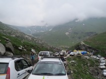 Wjazd na Przełęcz Rohtang