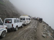 Wjazd na Przełęcz Rohtang